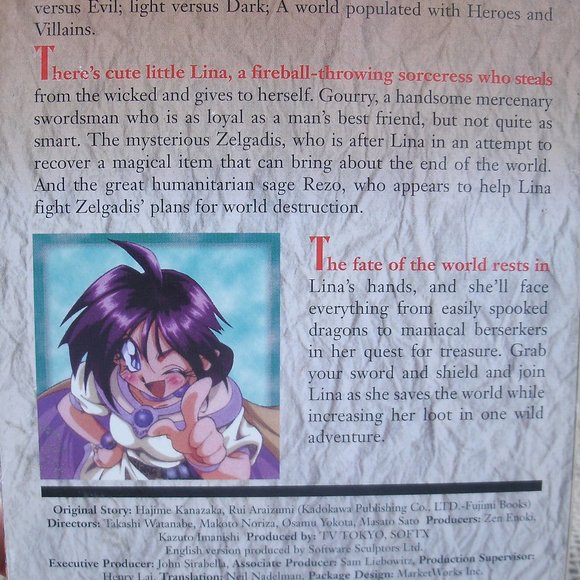 The Slayers Vol 1 VHS anime tape English dubbed - Picture 8 of 16